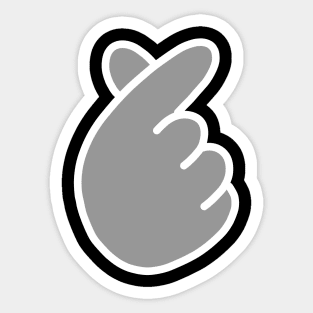 Finger heart Sticker